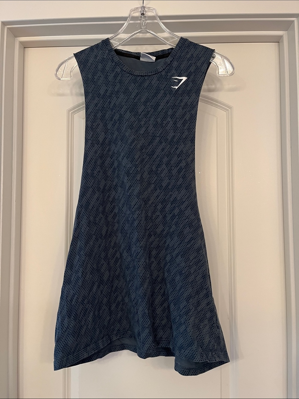 Gymshark Dark Navy Patterned Athletic Tank Dress